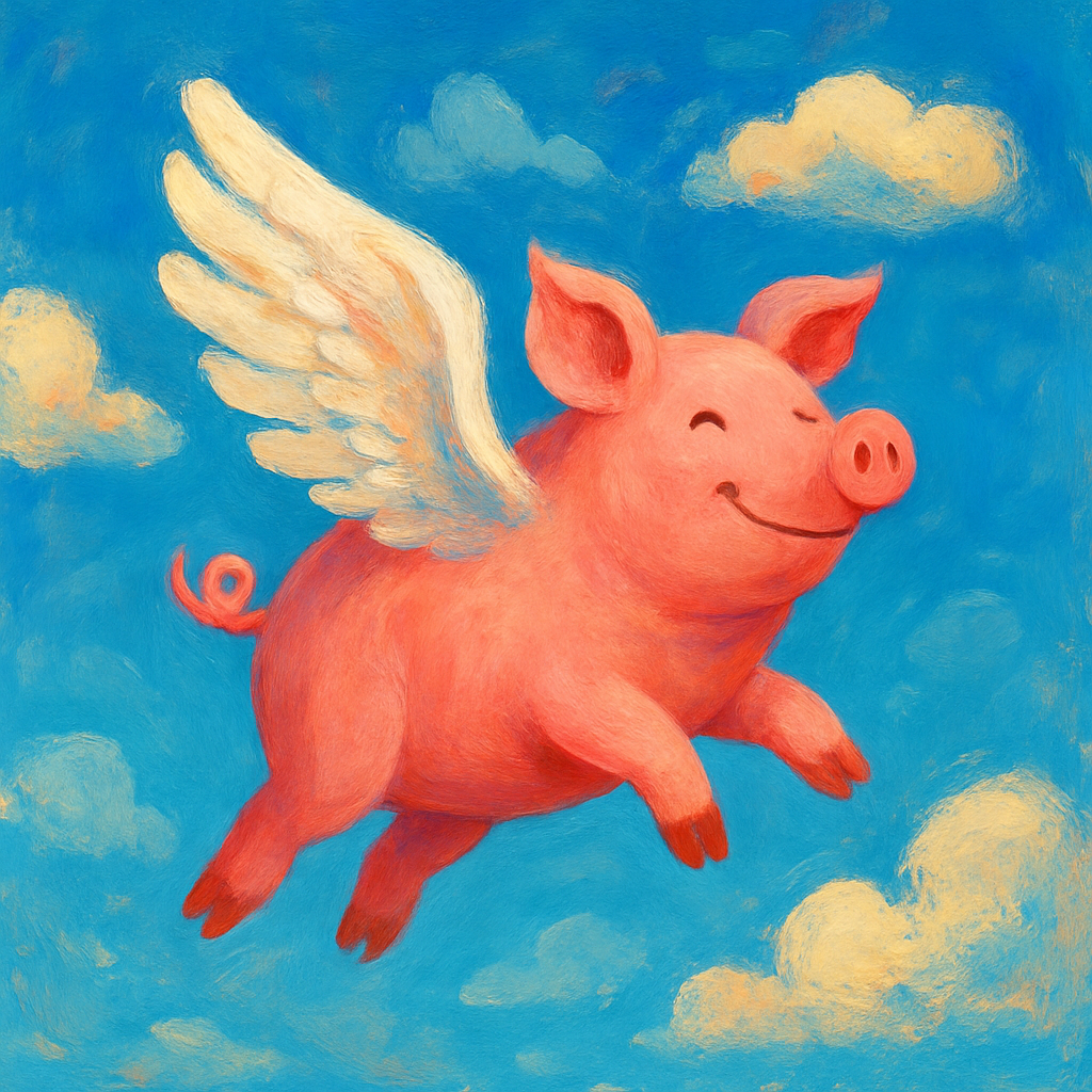 When pigs fly